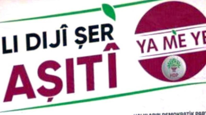 HDP&rsquo;nin pankartı mahkeme kararıyla kaldırıldı