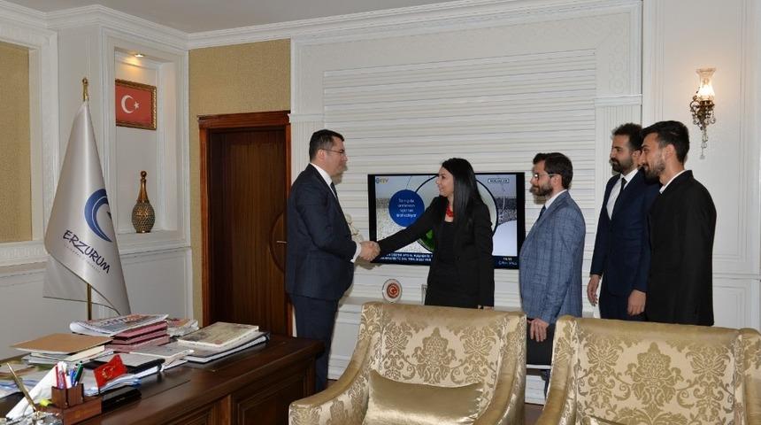 UCİM&rsquo;den Erzurum Valisi Okay Memiş&rsquo;e ziyaret