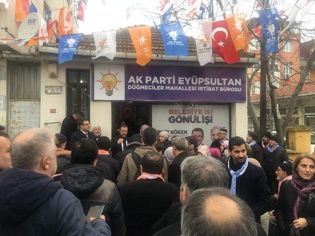 AK Parti Eyüpsultan Belediye Başkan adayı Köken vatandaşlara projelerini anlattı