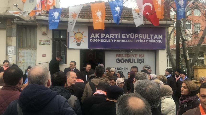 AK Parti Ey&uuml;psultan Belediye Başkan adayı K&ouml;ken vatandaşlara projelerini anlattı