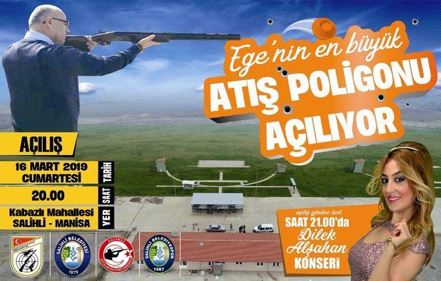 Ege Bölgesi’nin en büyük Trap Skeet Atış Poligonu Salihli’de açılıyor