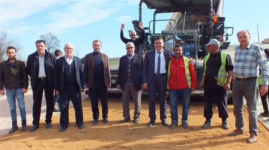 Başkan Yal&ccedil;ın, Sorgun mevkindeki yol &ccedil;alışmaları yerinde inceledi