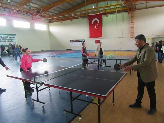 Kaymakam Atıcı, özel öğrenciler ile spor yaptı