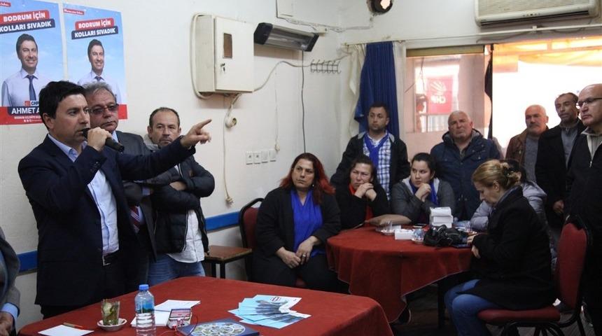 CHP Adayı Aras, göreve gelmeden hizmete başladı