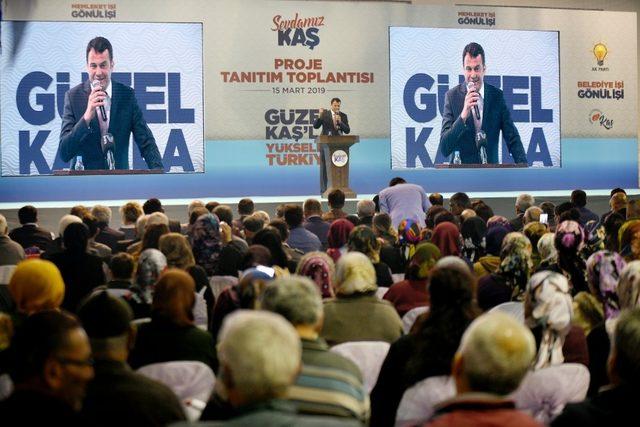 Kaş adayı Ulutaş projelerini tanıttı