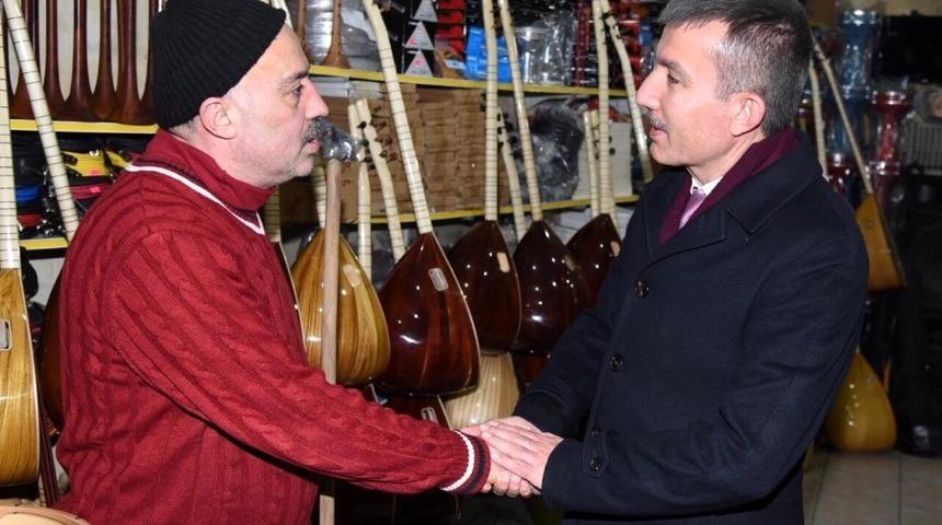 Asım Balcı&rsquo;dan esnaflara ziyaret