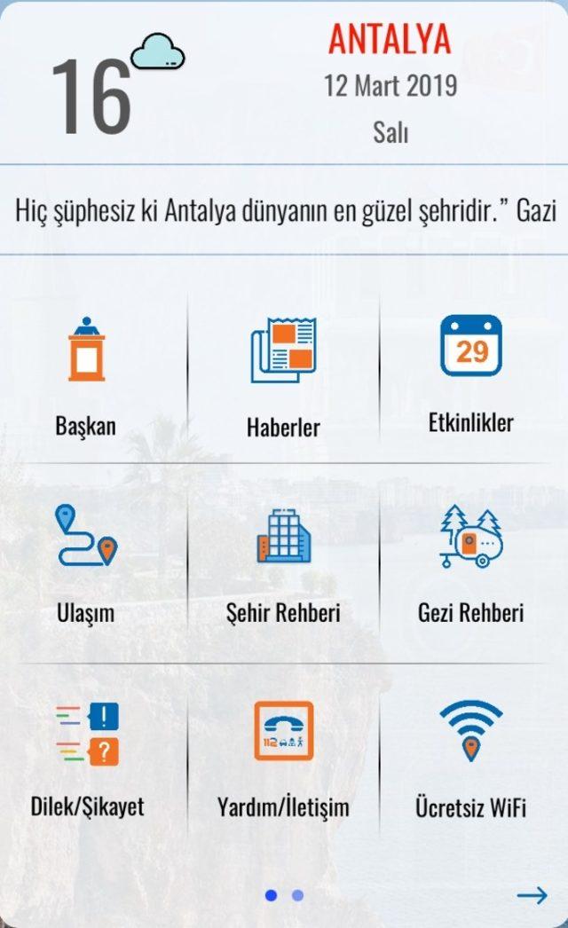 Antalya Büyükşehir Belediyesi’nden mobil kolaylık