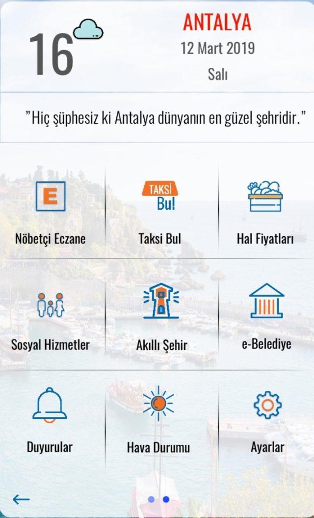 Antalya Büyükşehir Belediyesi’nden mobil kolaylık