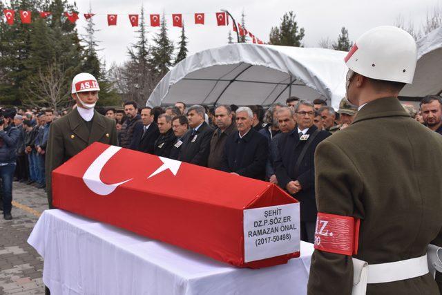 Azez şehidi, Malatya'da son yolculuğa uğurlandı