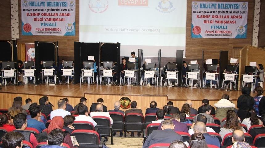 Haliliye Belediyesi 5. &Ccedil;anakkale bilgi yarışması sonu&ccedil;landı
