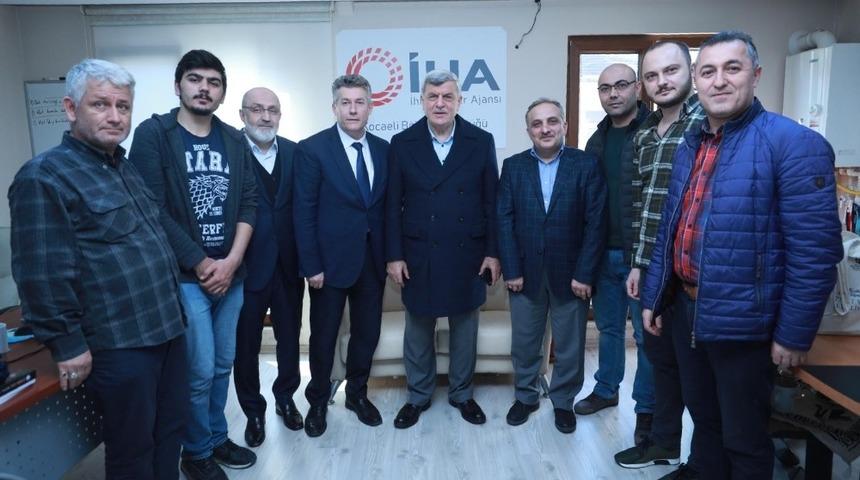 Başkan Karaosmanoğlu&rsquo;ndan İHA&rsquo;ya veda ziyareti