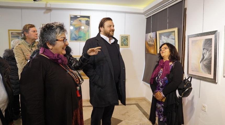Başkan adayı Yazıcı, Karma Sanatlar Sergi a&ccedil;ılışına katıldı