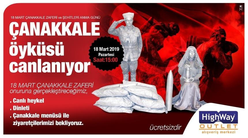 Highway AVM&rsquo;de &Ccedil;anakkale Zaferi etkinliği
