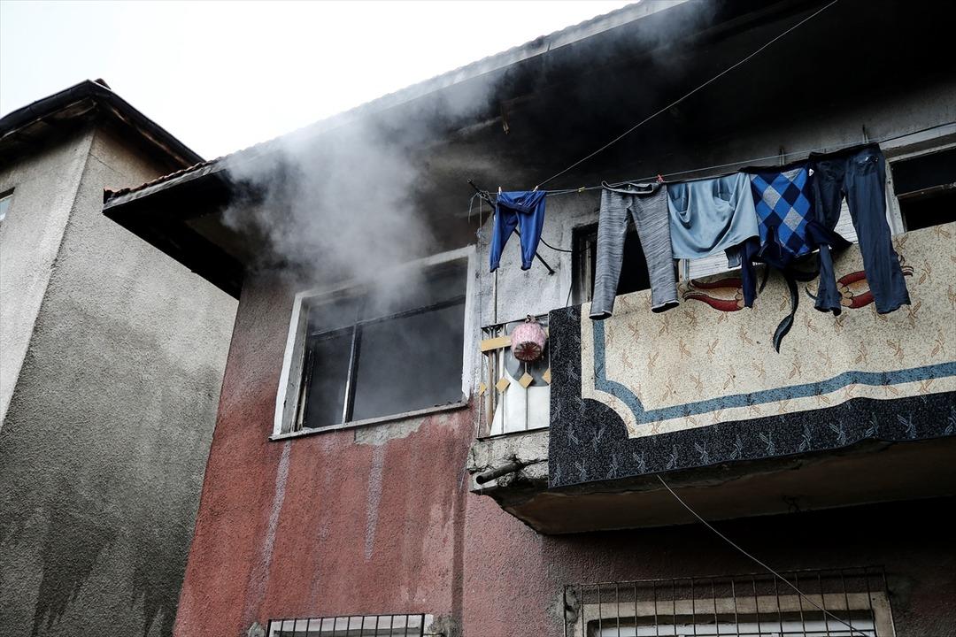 Başkentte ev yangını