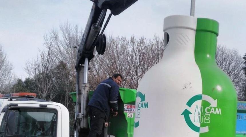 İzmit’te ayda 150 ton cam toplanıyor