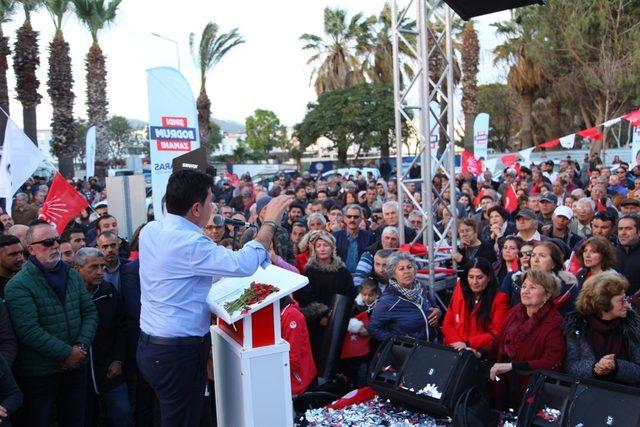 Turgutreis’te şölen gibi seçim ofisi açılışı