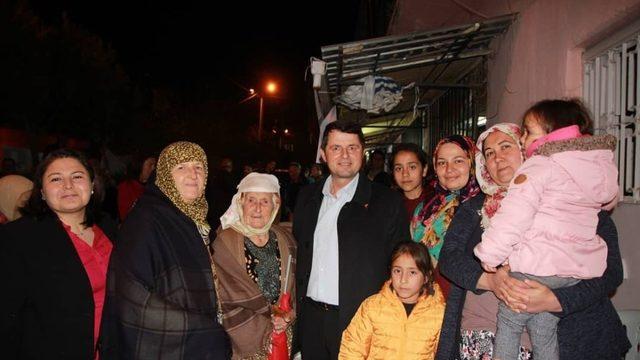 Köşk adayı Veli Tuna, çalışmalarını Yavuzköy’de sürdürdü