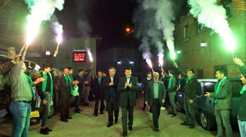 Kirazlı’da Dündar’a sevgi seli