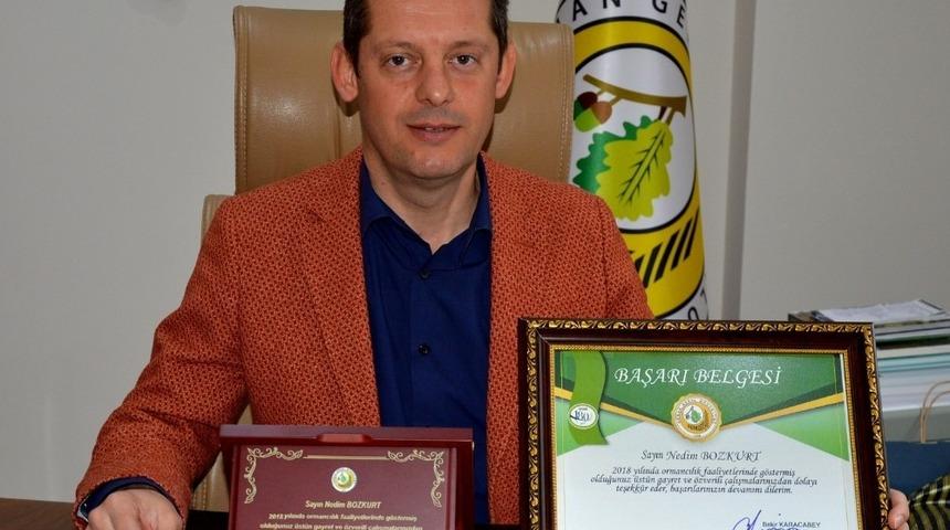 Muradiye Orman Fidanlığına &ouml;d&uuml;l