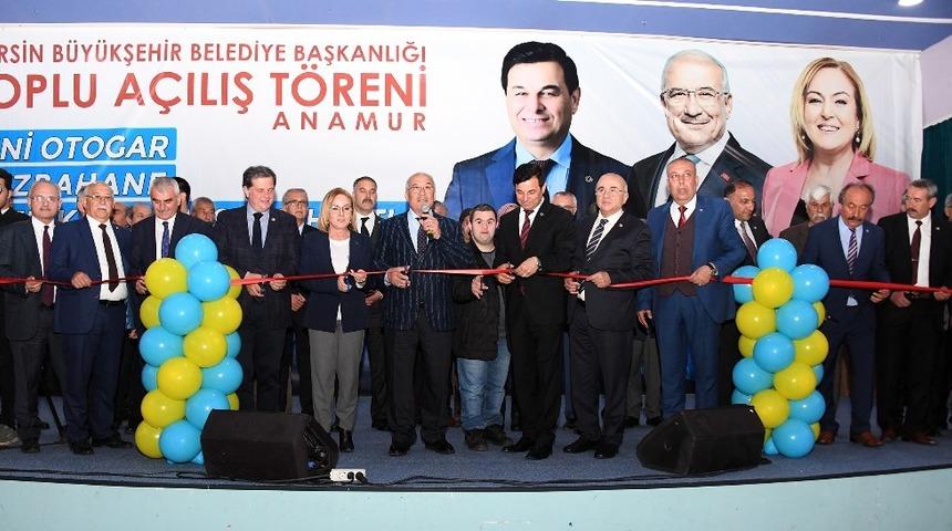 Kocamaz, Anamur&rsquo;da toplu a&ccedil;ılış t&ouml;renine katıldı
