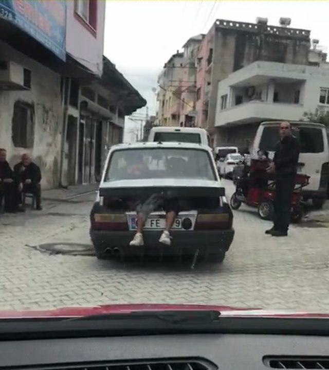 Osmaniye de bir garip yolculuk! Gören şaşkına döndü 1