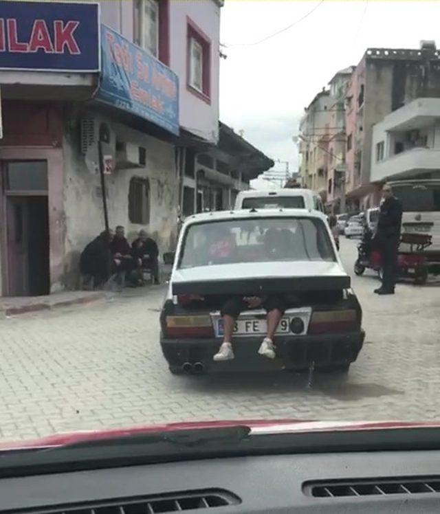 Osmaniye de bir garip yolculuk! Gören şaşkına döndü 2