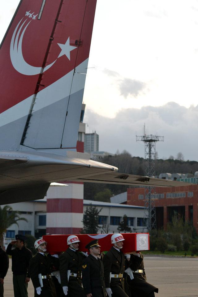 Şehit Uzman Çavuş Temel'in naaşı Gümüşhane'ye uğurlandı