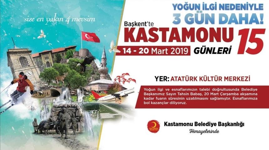 Ankara&rsquo;daki Kastamonu G&uuml;nlerine yoğun ilgi