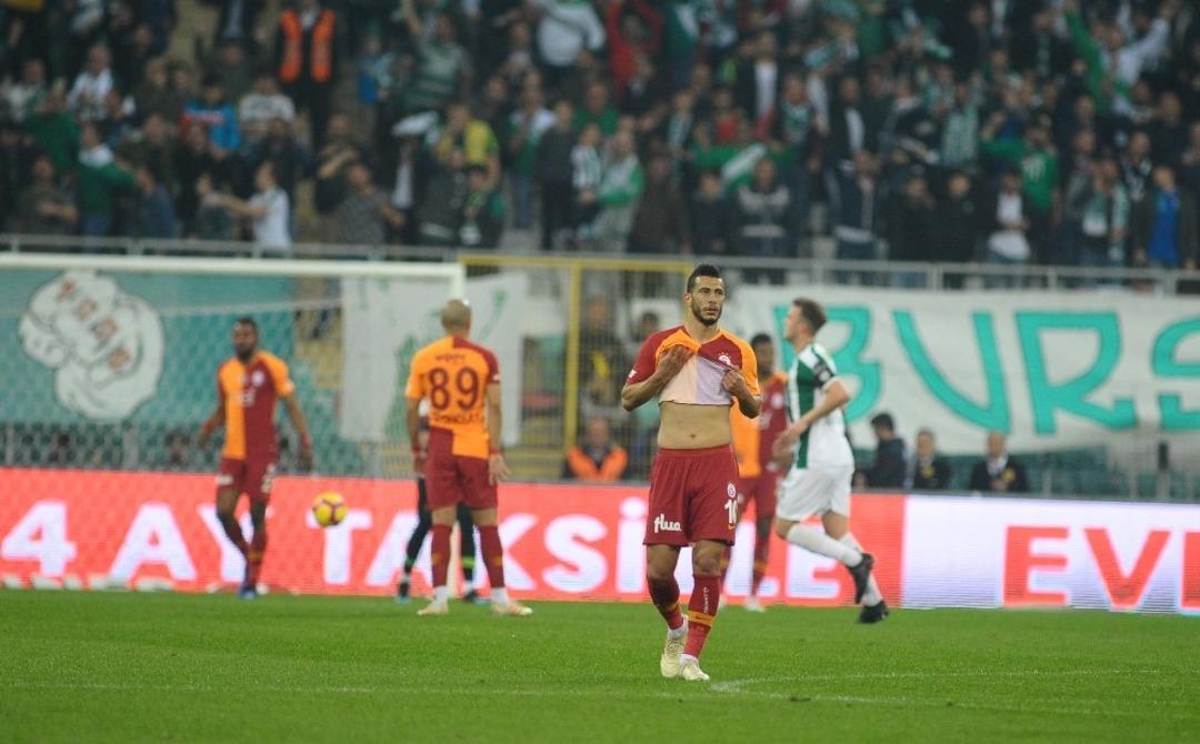 Spor Toto S&uuml;per Lig: Bursaspor: 2 - Galatasaray: 1 (İlk yarı)