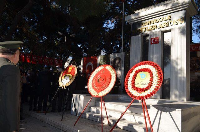 Çanakkale Zaferi’nin 104. yılı Tekirdağ’da kutlandı