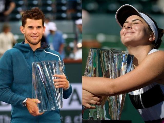 Indian Wells'te şampiyon Dominic Thiem ve Bianca Andreescu