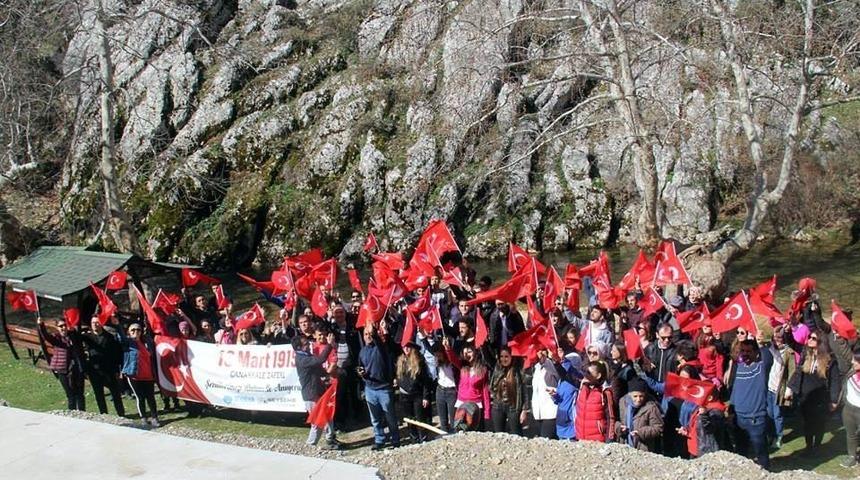 Doğaseverler Çanakkale şehitleri anısına yürüdü