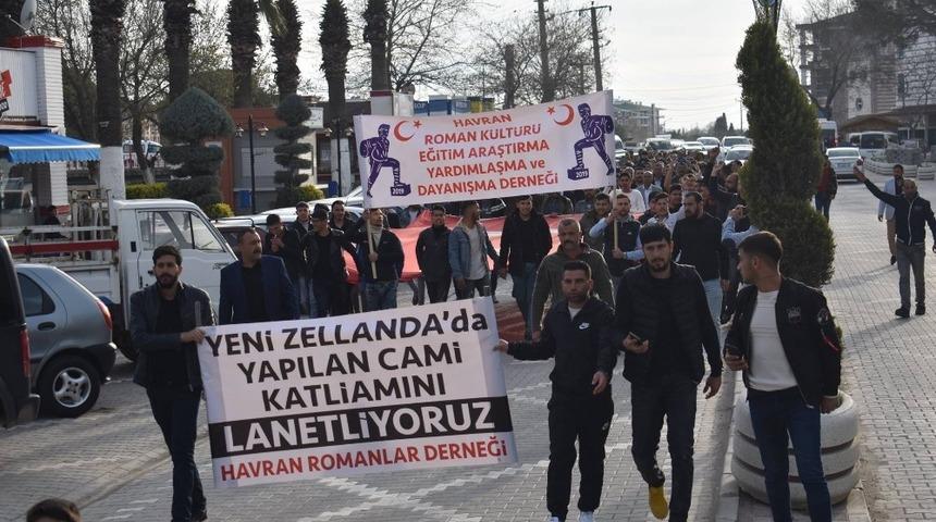 Havran&rsquo;da Yeni Zelanda&rsquo;daki ter&ouml;r saldırısı protesto edildi