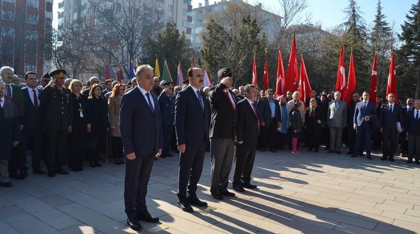 Konya&rsquo;da Şehitler G&uuml;n&uuml; ve &Ccedil;anakkale Zaferi&rsquo;nin 104. yıld&ouml;n&uuml;m&uuml; t&ouml;renleri