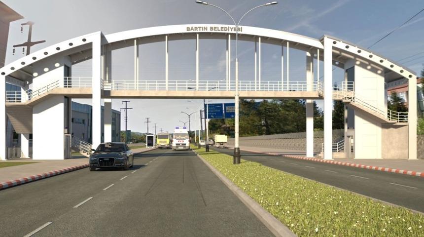 Bir üst geçit de Çaydüzü Mahallesi’ne