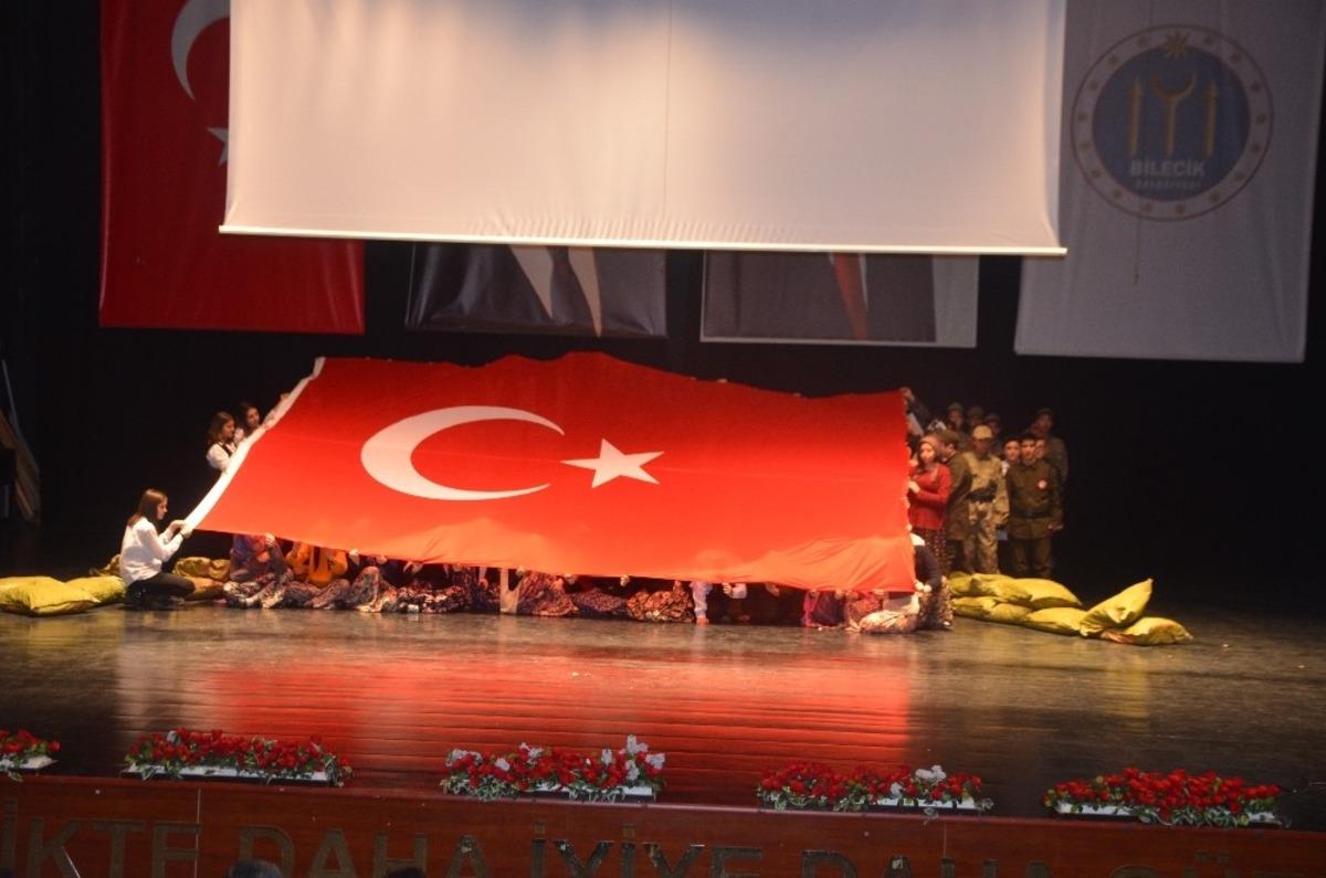 Bilecik&rsquo;te &Ccedil;anakkale Zaferinin 104&rsquo;&uuml;nc&uuml; yıl d&ouml;n&uuml;m&uuml; kutlandı