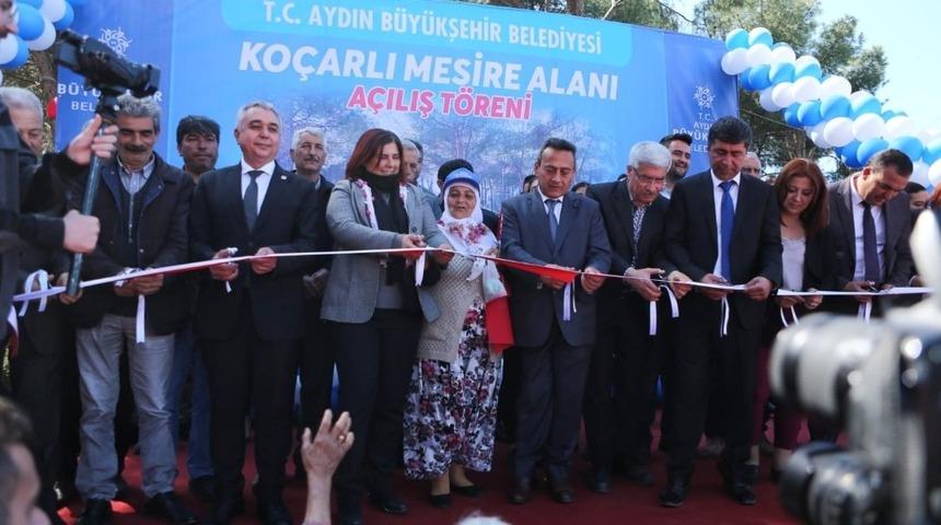 Başkan &Ccedil;er&ccedil;ioğlu, Ko&ccedil;arlı&rsquo;da mesire alanının a&ccedil;ılışını yaptı