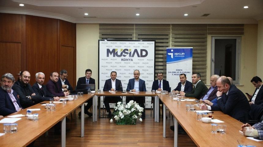 M&Uuml;SİAD Konya&rsquo;da İstihdam Seferberliği bilgilendirme toplantısı