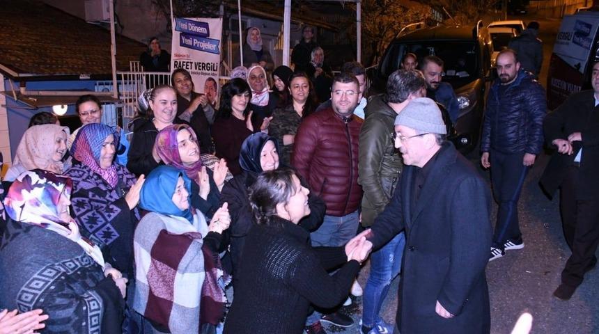 Başkan Vergili&rsquo;ye vatandaşlardan yoğun ilgi