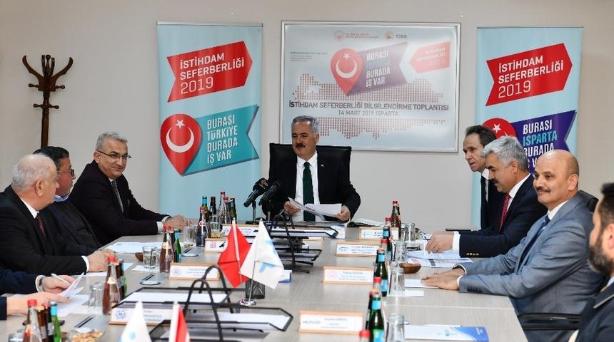 Isparta’da İstihdam Seferberliği 2019 Bilgilendirme Toplantısı