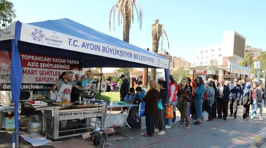 Aydın B&uuml;y&uuml;kşehirden 18 Mart Şehitler G&uuml;n&uuml;nde lokma hayrı