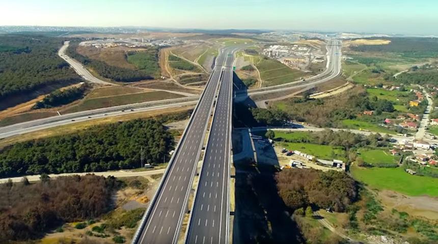 Kuzey Marmara Otoyolu'nda bazı kesimler trafiğe açıldı