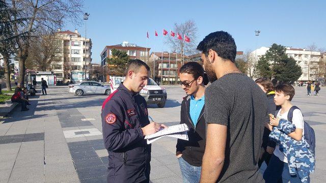 İtfaiye Müdürü Polat “Eğitimle vaka sayısı azalıyor”