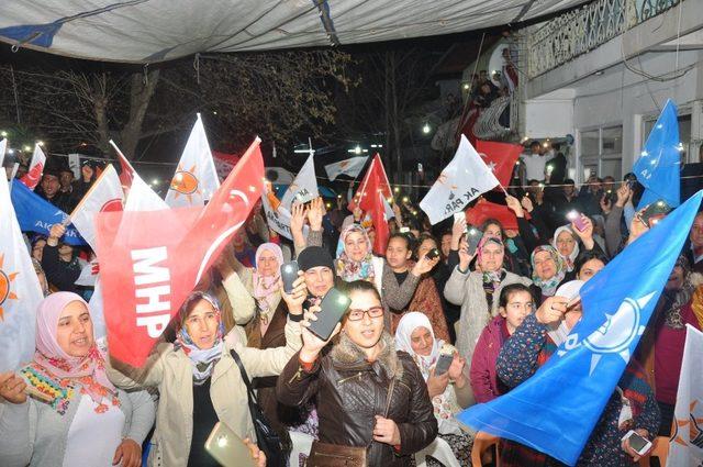 Başkan Adayı Güler, meşalelerle karşılandı