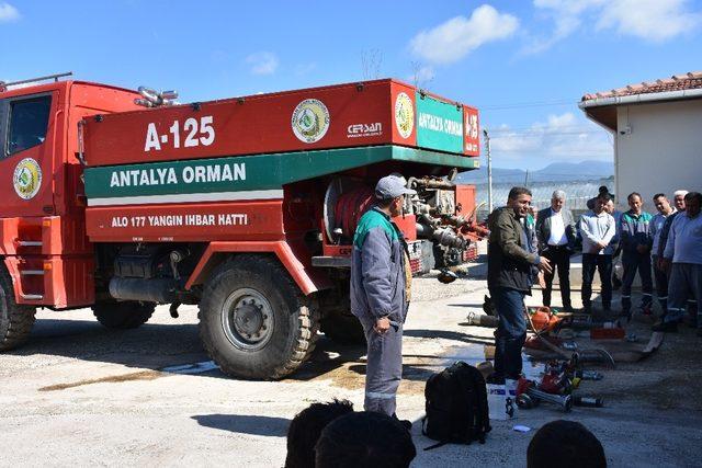 Kumluca’da orman personeline eğitim