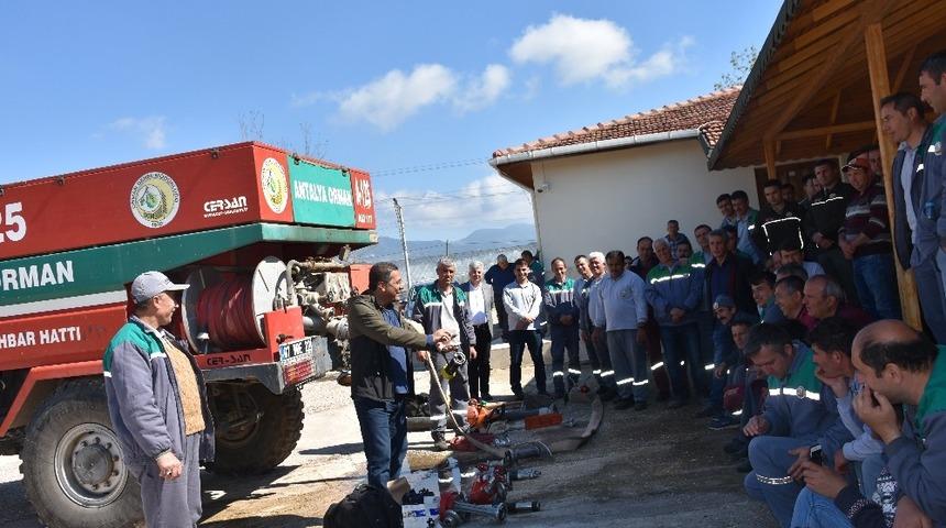 Kumluca&rsquo;da orman personeline eğitim