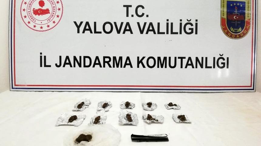 Yalova jandarmasından uyuşturucu operasyonu