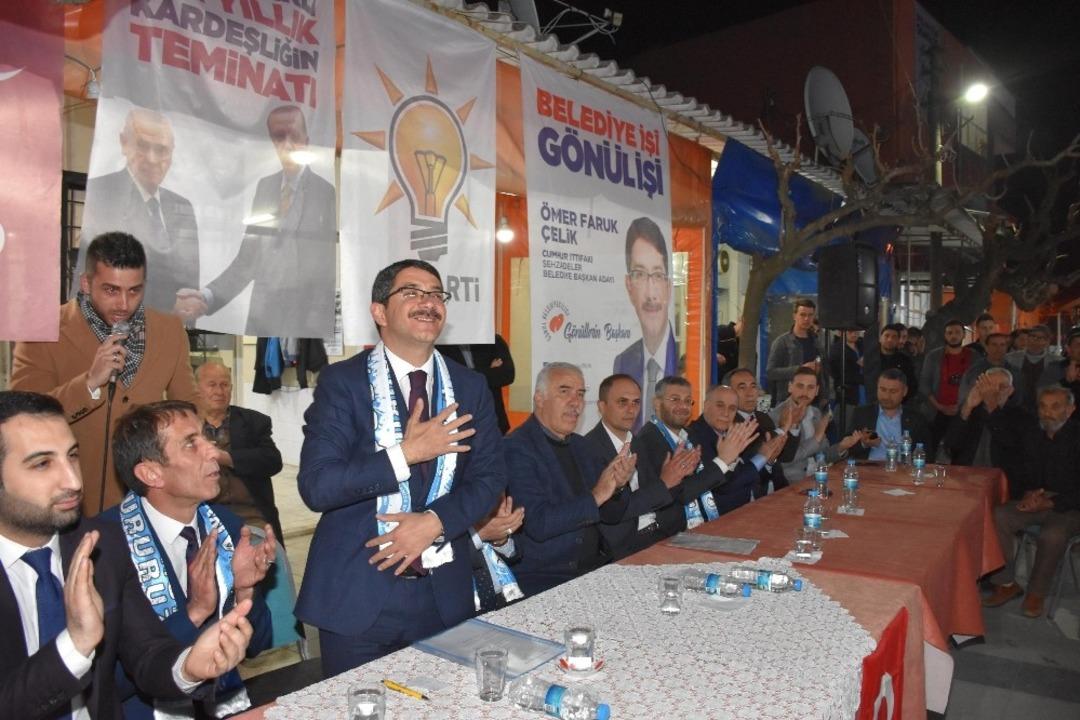 Aşağı&ccedil;obanisa&rsquo;da Cumhur İttifakı&rsquo;na coşkulu karşılama