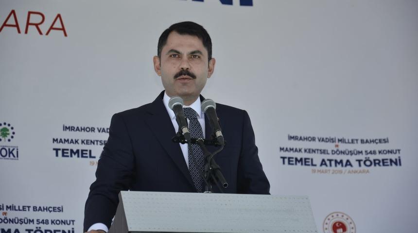 Bakan Kurum: Hedefimiz yılda 300 bin konutu dönüştürmek