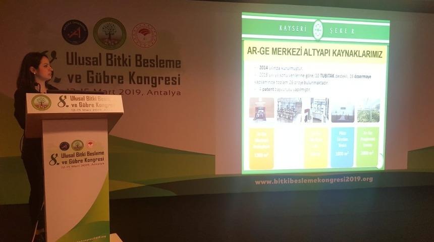 Bitki Beslenme ve G&uuml;bre Kongresine Kayseri Şeker&rsquo;den Proje Desteği